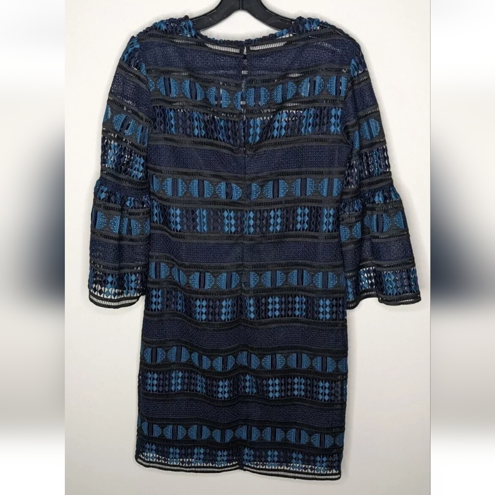 Trina Turk Dreamland Sheath Dress, Black/Blue, Women's 2 - Picture 2 of 3
